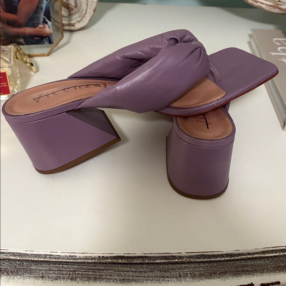 Vicenza Purple Heeled Sandals - Picture 5 of 7